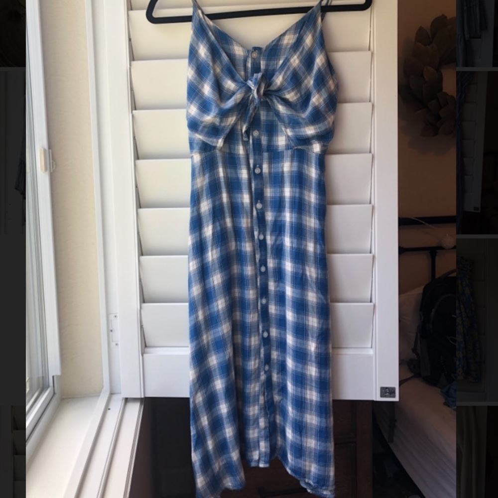 Monteau L.A. plaid midi sundress